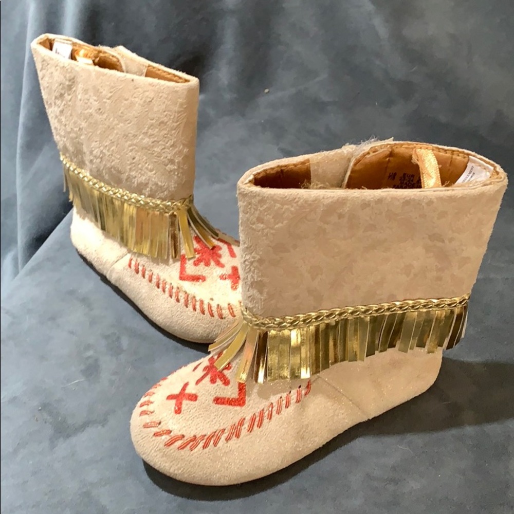Toddler Disney Pocahontas dress up boots size 7/8